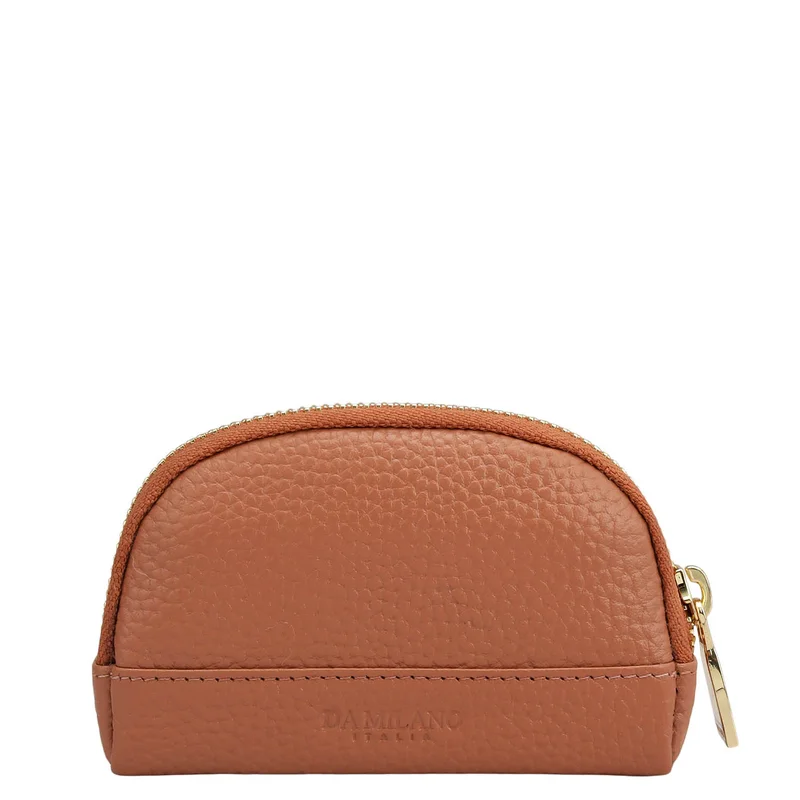 Da Milano Terracotta Wax Leather Multi Pouch - Terracotta  | Best Price UAE